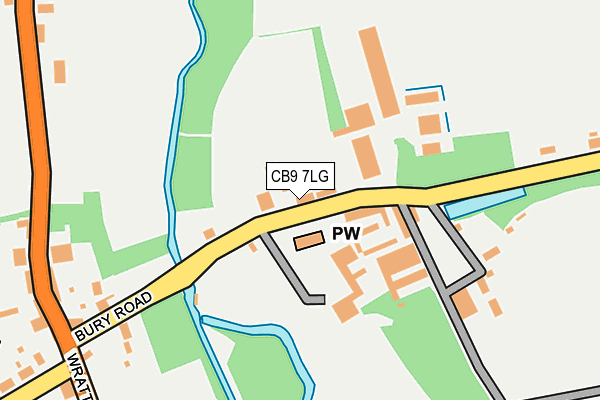 CB9 7LG map - OS OpenMap – Local (Ordnance Survey)