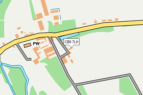 CB9 7LH map - OS OpenMap – Local (Ordnance Survey)