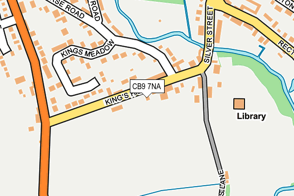 CB9 7NA map - OS OpenMap – Local (Ordnance Survey)