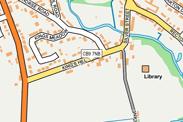 CB9 7NB map - OS OpenMap – Local (Ordnance Survey)