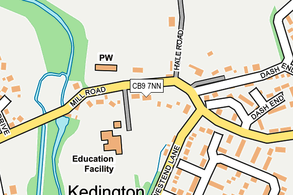 CB9 7NN map - OS OpenMap – Local (Ordnance Survey)