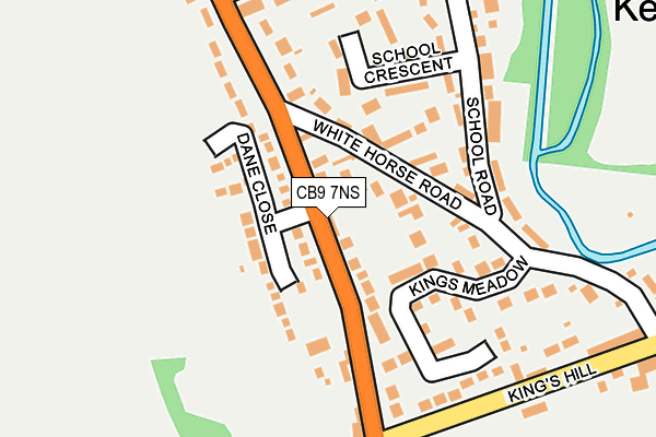 CB9 7NS map - OS OpenMap – Local (Ordnance Survey)