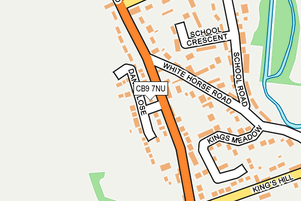CB9 7NU map - OS OpenMap – Local (Ordnance Survey)