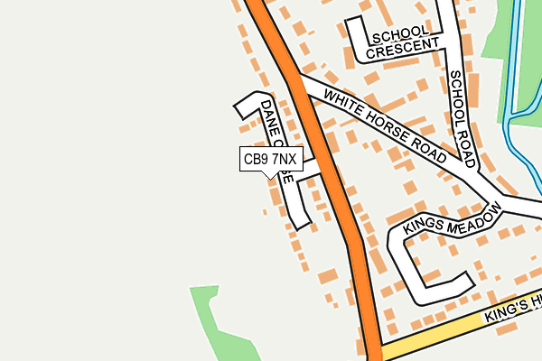 CB9 7NX map - OS OpenMap – Local (Ordnance Survey)