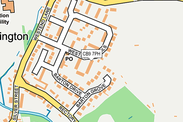 CB9 7PH map - OS OpenMap – Local (Ordnance Survey)