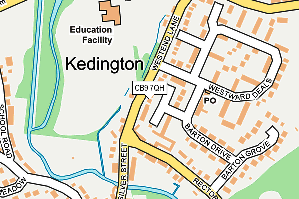 CB9 7QH map - OS OpenMap – Local (Ordnance Survey)