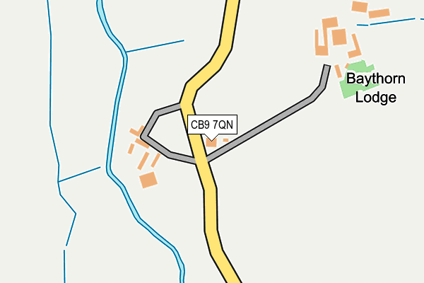 CB9 7QN map - OS OpenMap – Local (Ordnance Survey)