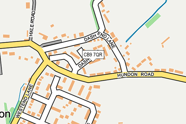 CB9 7QR map - OS OpenMap – Local (Ordnance Survey)