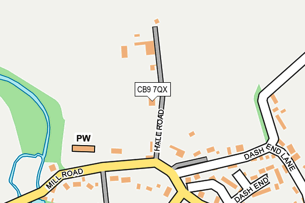 CB9 7QX map - OS OpenMap – Local (Ordnance Survey)