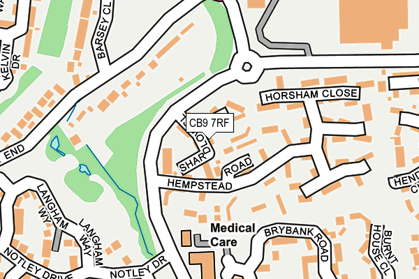 CB9 7RF map - OS OpenMap – Local (Ordnance Survey)
