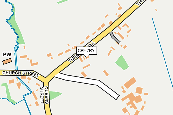 CB9 7RY map - OS OpenMap – Local (Ordnance Survey)