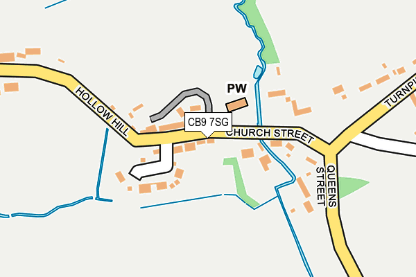 CB9 7SG map - OS OpenMap – Local (Ordnance Survey)