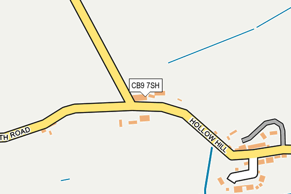 CB9 7SH map - OS OpenMap – Local (Ordnance Survey)
