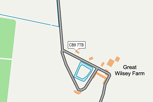 CB9 7TB map - OS OpenMap – Local (Ordnance Survey)