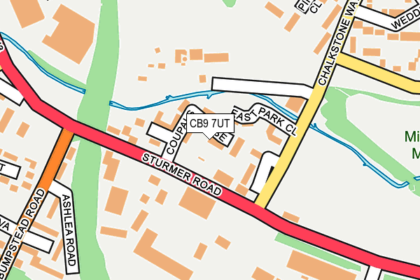 CB9 7UT map - OS OpenMap – Local (Ordnance Survey)