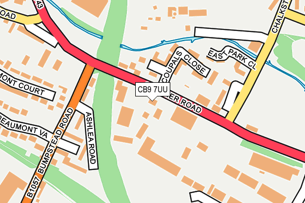 CB9 7UU map - OS OpenMap – Local (Ordnance Survey)