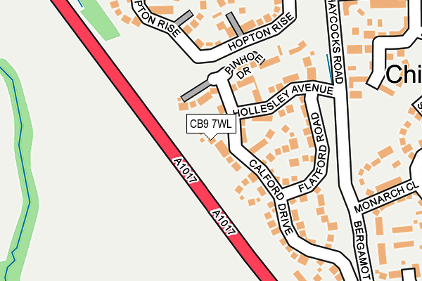 CB9 7WL map - OS OpenMap – Local (Ordnance Survey)