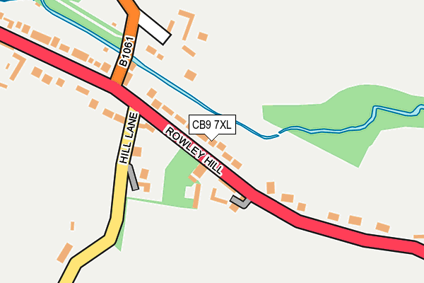 CB9 7XL map - OS OpenMap – Local (Ordnance Survey)