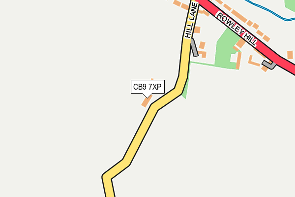 CB9 7XP map - OS OpenMap – Local (Ordnance Survey)