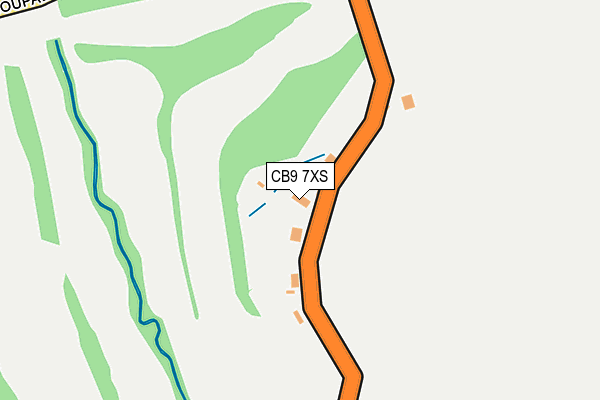 CB9 7XS map - OS OpenMap – Local (Ordnance Survey)