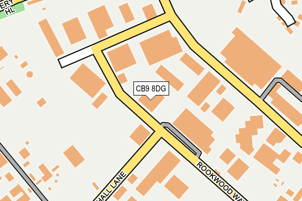 CB9 8DG map - OS OpenMap – Local (Ordnance Survey)