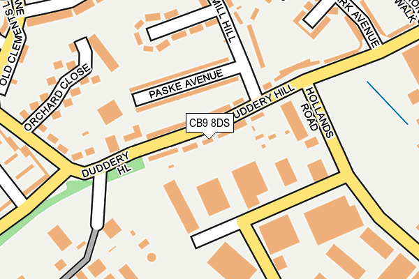 CB9 8DS map - OS OpenMap – Local (Ordnance Survey)