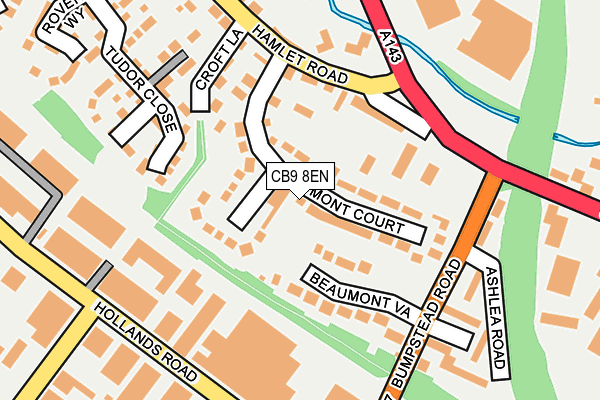 CB9 8EN map - OS OpenMap – Local (Ordnance Survey)