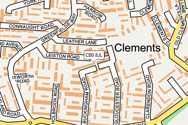 CB9 8JL map - OS OpenMap – Local (Ordnance Survey)