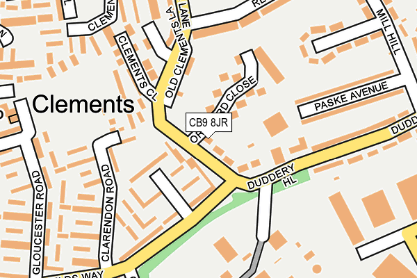 CB9 8JR map - OS OpenMap – Local (Ordnance Survey)