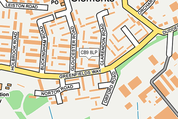 CB9 8LP map - OS OpenMap – Local (Ordnance Survey)