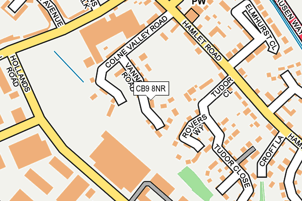 CB9 8NR map - OS OpenMap – Local (Ordnance Survey)