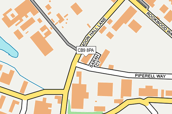 CB9 8PA map - OS OpenMap – Local (Ordnance Survey)