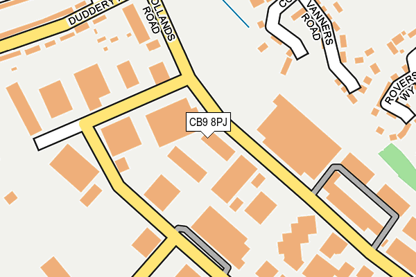 CB9 8PJ map - OS OpenMap – Local (Ordnance Survey)