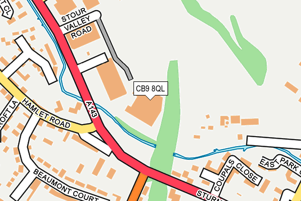 CB9 8QL map - OS OpenMap – Local (Ordnance Survey)