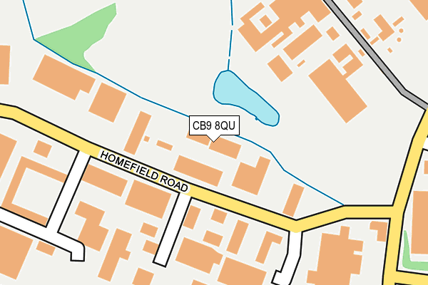 CB9 8QU map - OS OpenMap – Local (Ordnance Survey)