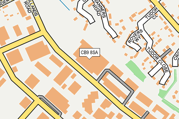 CB9 8SA map - OS OpenMap – Local (Ordnance Survey)
