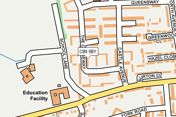 CB9 9BY map - OS OpenMap – Local (Ordnance Survey)