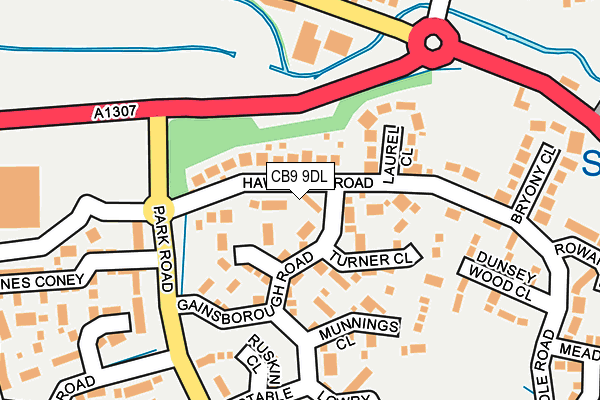 CB9 9DL map - OS OpenMap – Local (Ordnance Survey)