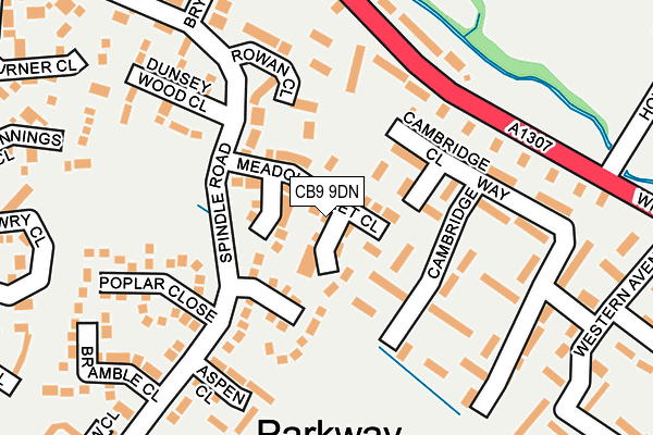 CB9 9DN map - OS OpenMap – Local (Ordnance Survey)