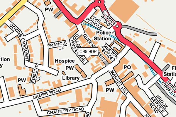 CB9 9DP map - OS OpenMap – Local (Ordnance Survey)