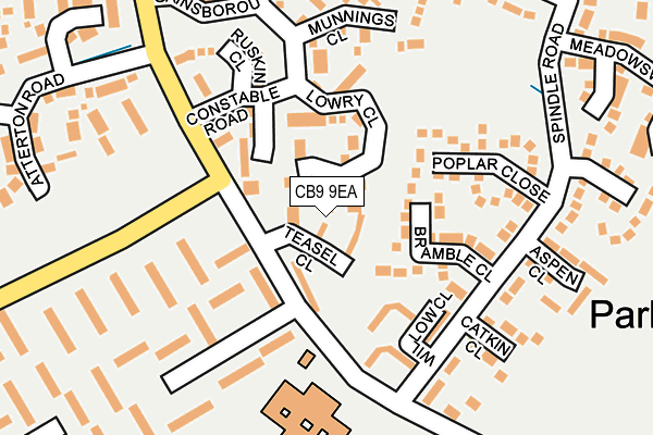 CB9 9EA map - OS OpenMap – Local (Ordnance Survey)
