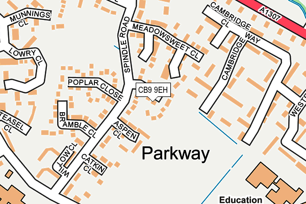 CB9 9EH map - OS OpenMap – Local (Ordnance Survey)