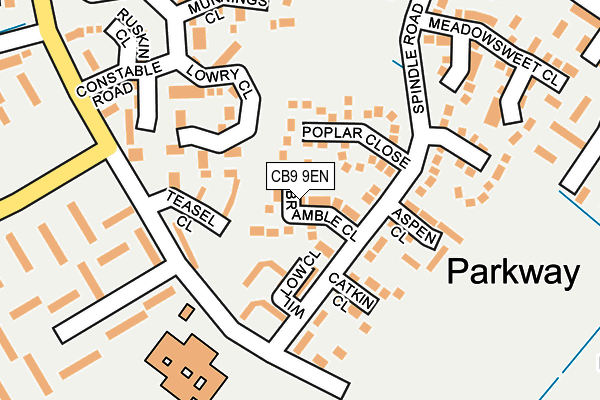 CB9 9EN map - OS OpenMap – Local (Ordnance Survey)