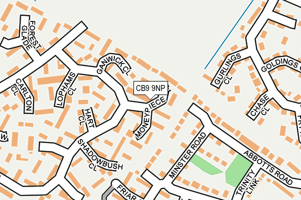 CB9 9NP map - OS OpenMap – Local (Ordnance Survey)