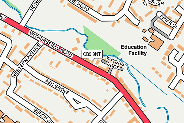 CB9 9NT map - OS OpenMap – Local (Ordnance Survey)