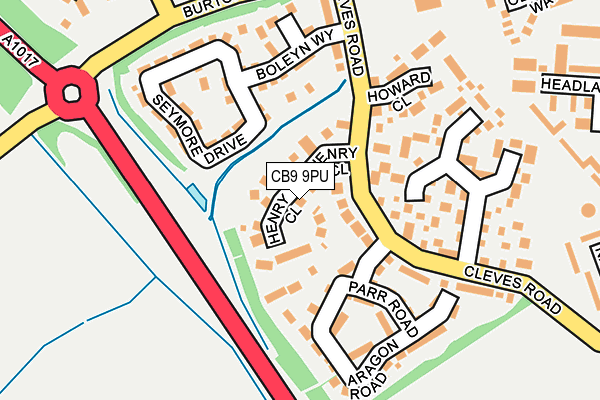CB9 9PU map - OS OpenMap – Local (Ordnance Survey)