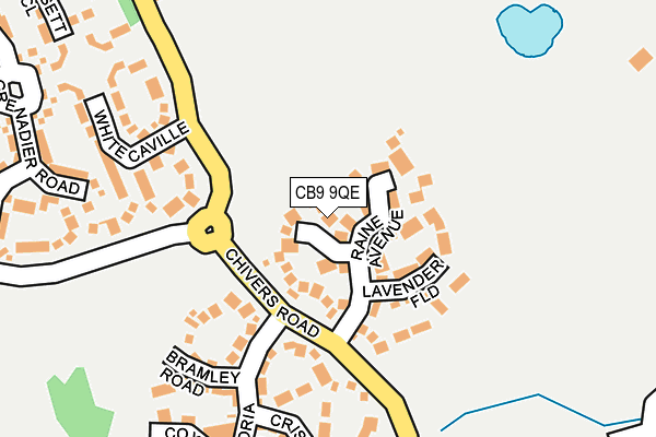 CB9 9QE map - OS OpenMap – Local (Ordnance Survey)