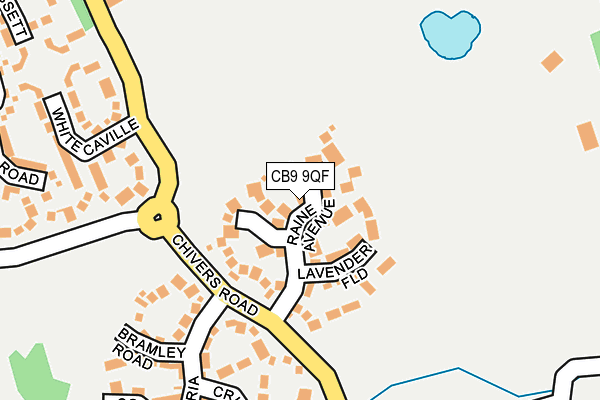 CB9 9QF map - OS OpenMap – Local (Ordnance Survey)