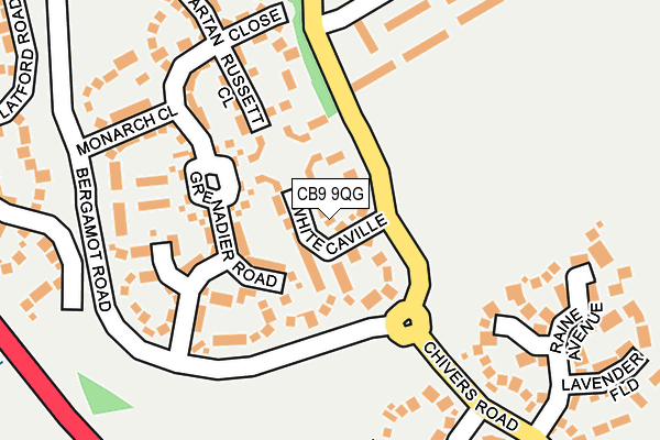 CB9 9QG map - OS OpenMap – Local (Ordnance Survey)