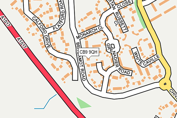CB9 9QH map - OS OpenMap – Local (Ordnance Survey)